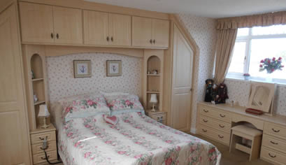 Vinyl wrap bedroom doors by Alderwood Furniture