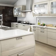 The Avant Beige Contemporary Kitchen