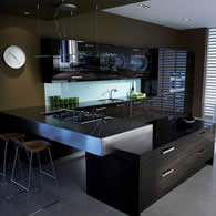 The Avant Ebony Contemporary Kitchen