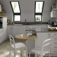 The Porter White Contemporary Kitchen