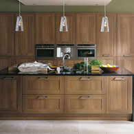 The Scope Walnut Contemporary Kitchen